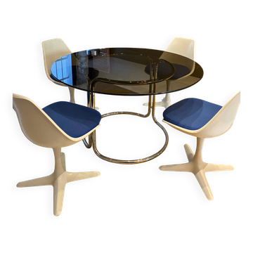 Dining set - Arkana table & 4 chairs, 1960-1970