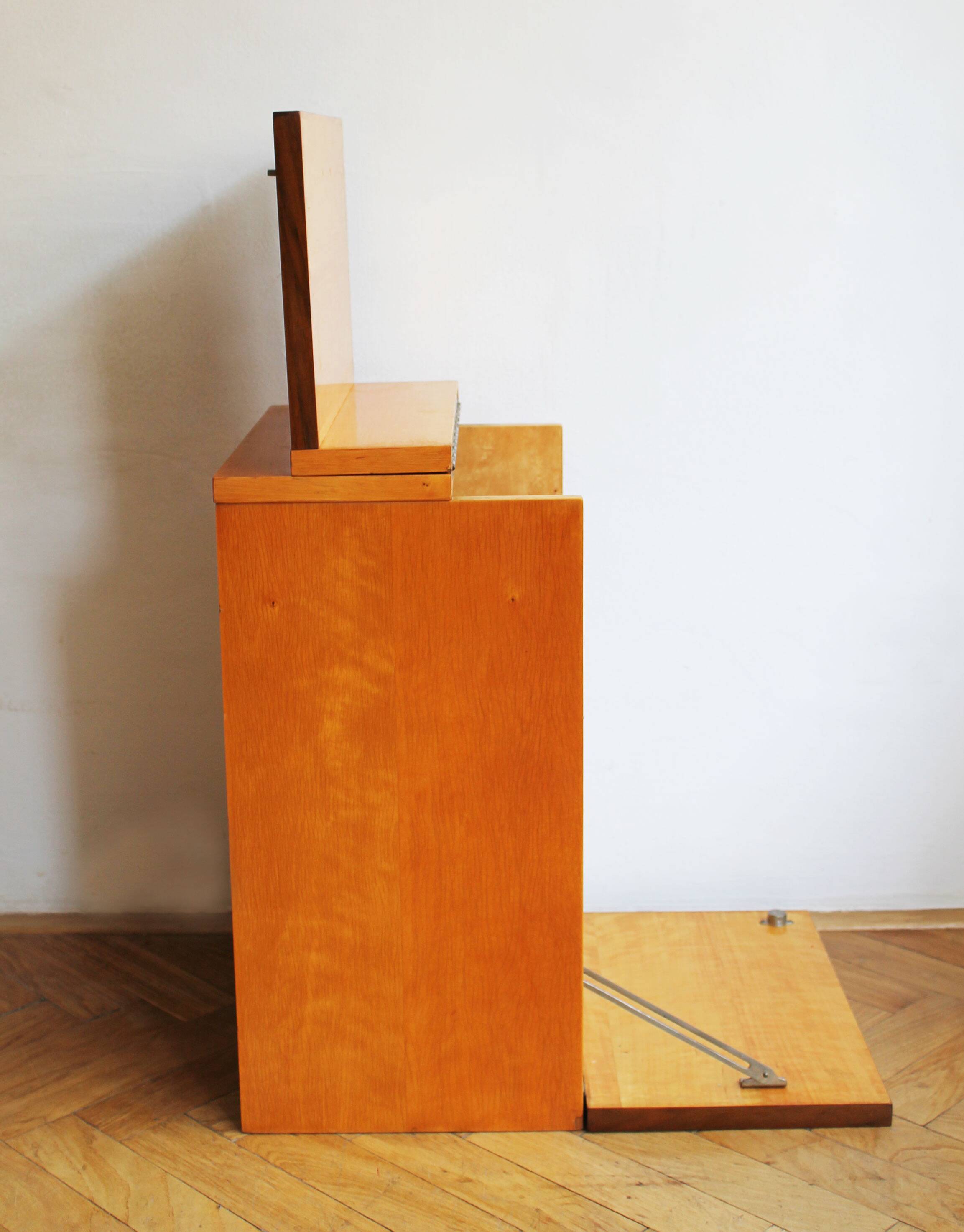 1960s Minimalist Drinks Cabinet with Top and Front Opening
