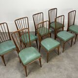 8 Charles Ramos chairs from the 50s