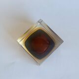 Sommerso Murano Glass Ashtray by Flavio Poli