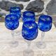Set de 5 verres à vin en cristal de Pologne