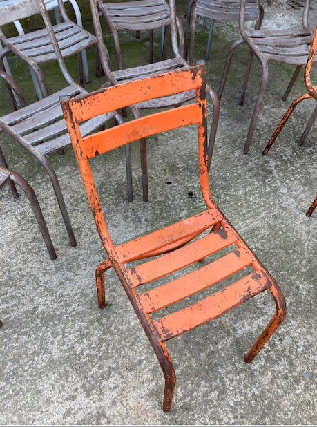 14 metal bistro chairs