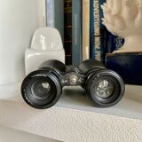 Black metal binoculars