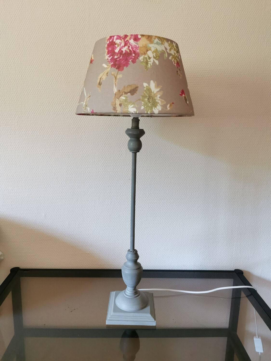 Paire de pieds de lampe bois tourné