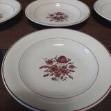 Villeroy & Boch Flora series of six soup plates