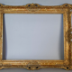 Old frame Louis XV style foliage 44x34cm gilded stucco wood SB170