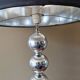 Vintage metal ball lamp from the 80s