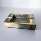Brutalist ashtray by David Marshall in bronze, 1970s