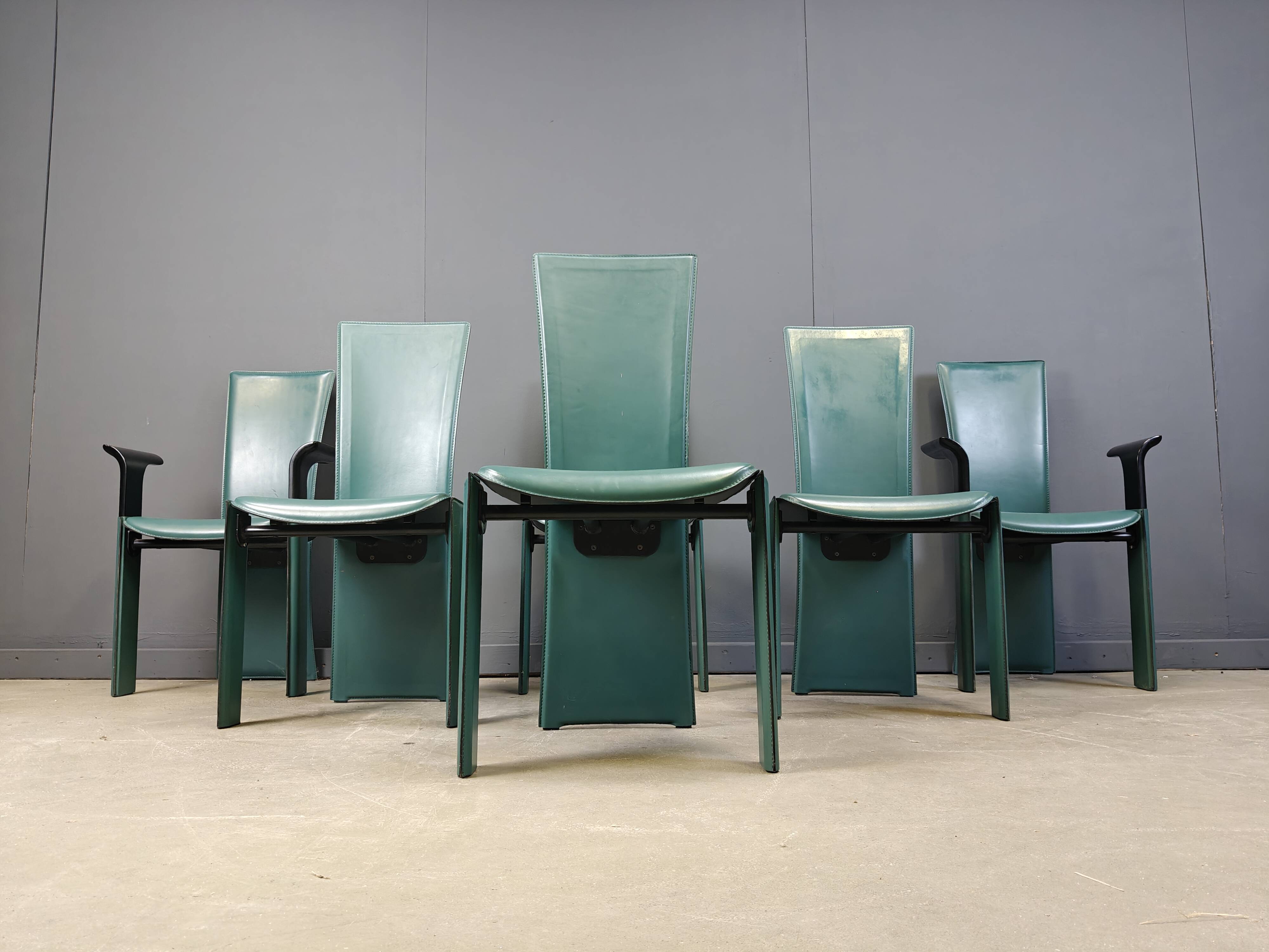 Vintage dining chairs by Pietro costantini, 1980s, set of 6