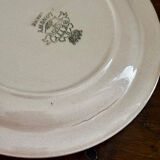 Vintage set of 6 Longwy Betty dessert plates.