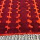 Moroccan Berber Beni Ourain Custom Red Rug 250/150cm