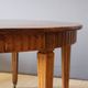 Louis XVI belt table with extensions in walnut, 19th century.