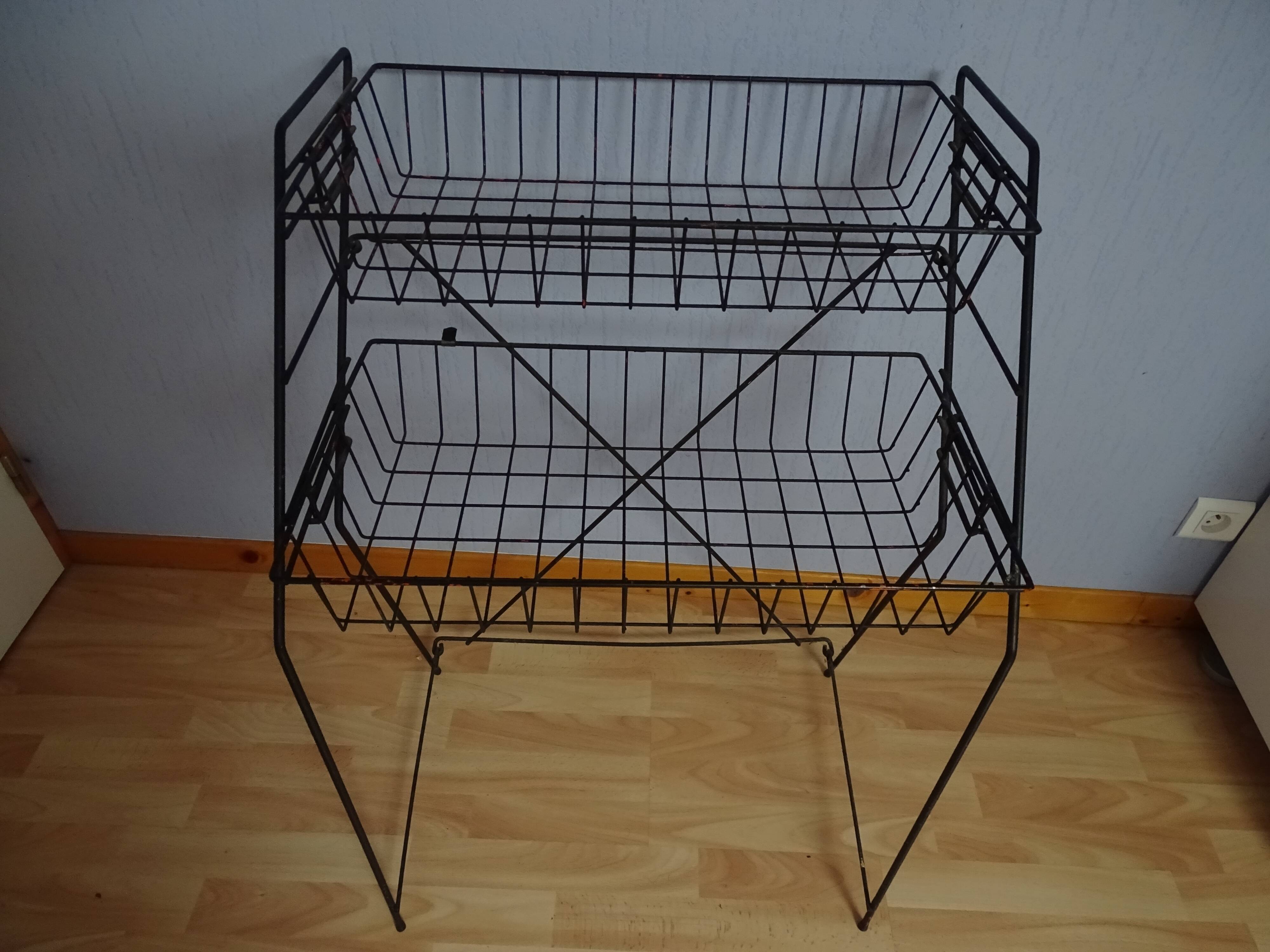 Présentoir de magasin épicerie vintage