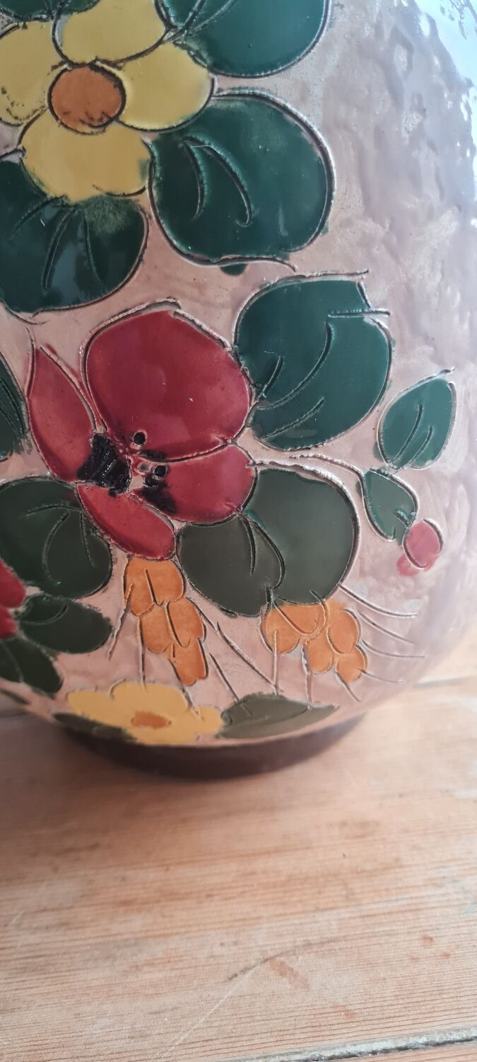 Vallauris earthenware vase