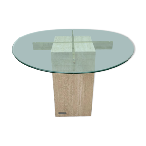 Table basse travertin
