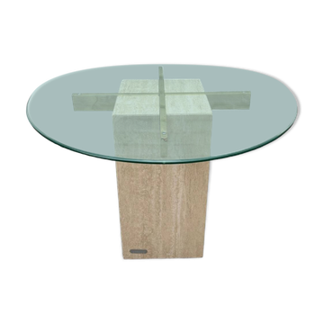 Artedi travertine coffee table 1970