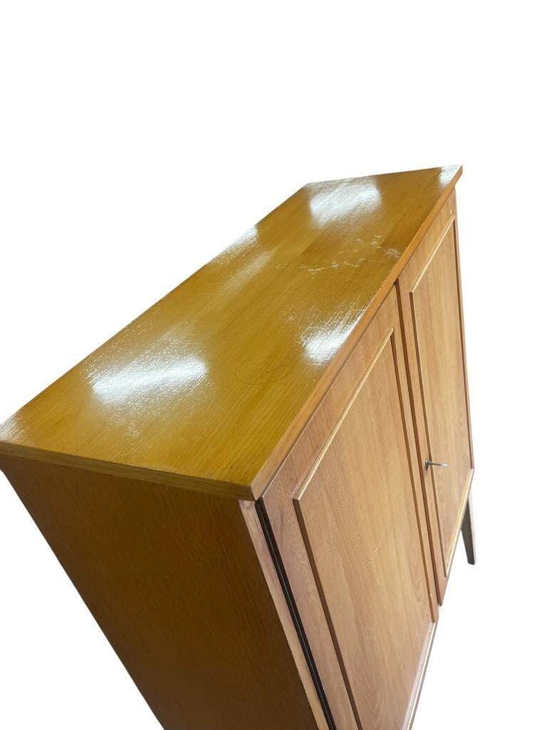 Vintage shallow wooden armoire / WK Môbel armoire