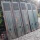 Pair of shutters oak parts with louvers 201,5x106cm