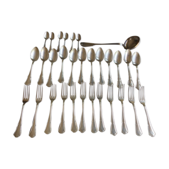 silver metal menagère - 31 pieces