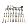 silver metal menagère - 31 pieces