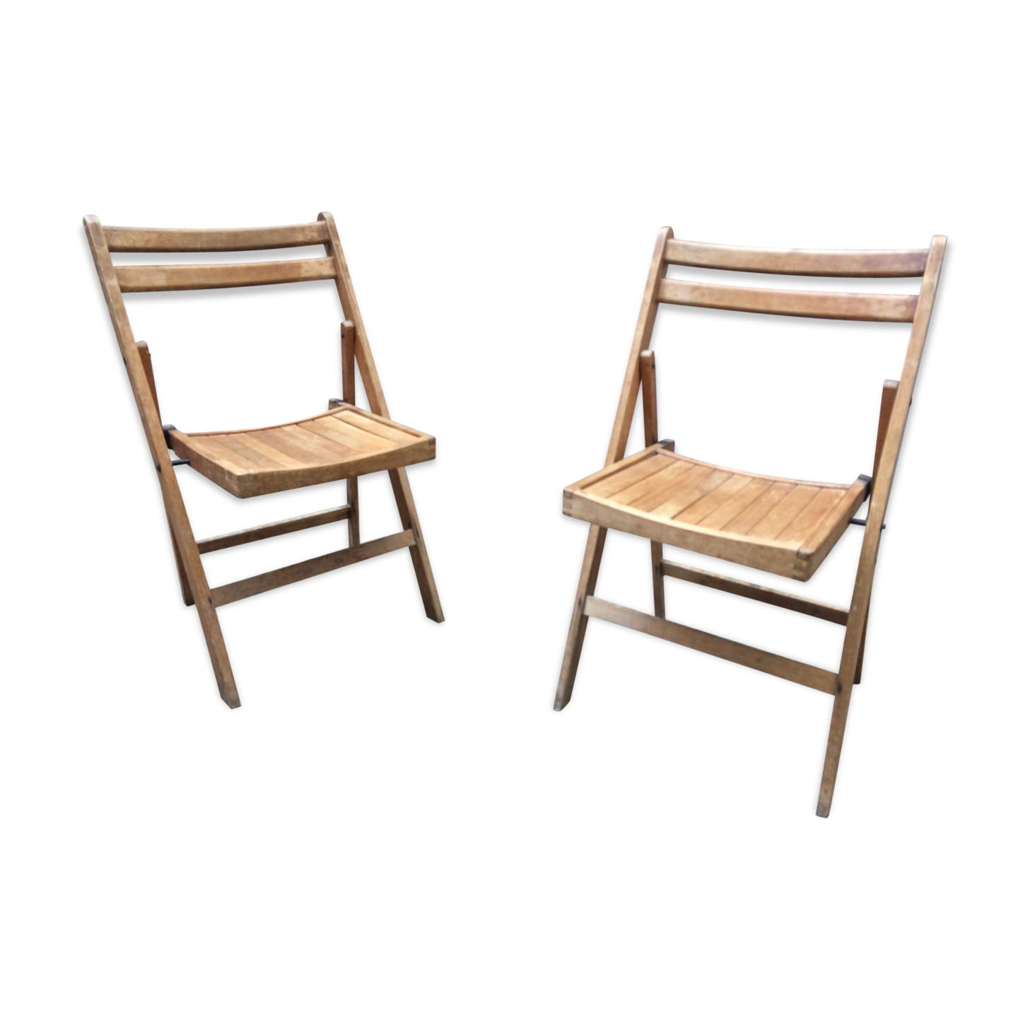 Pair of folding chairs