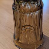 Smoked glass vase from the 70s