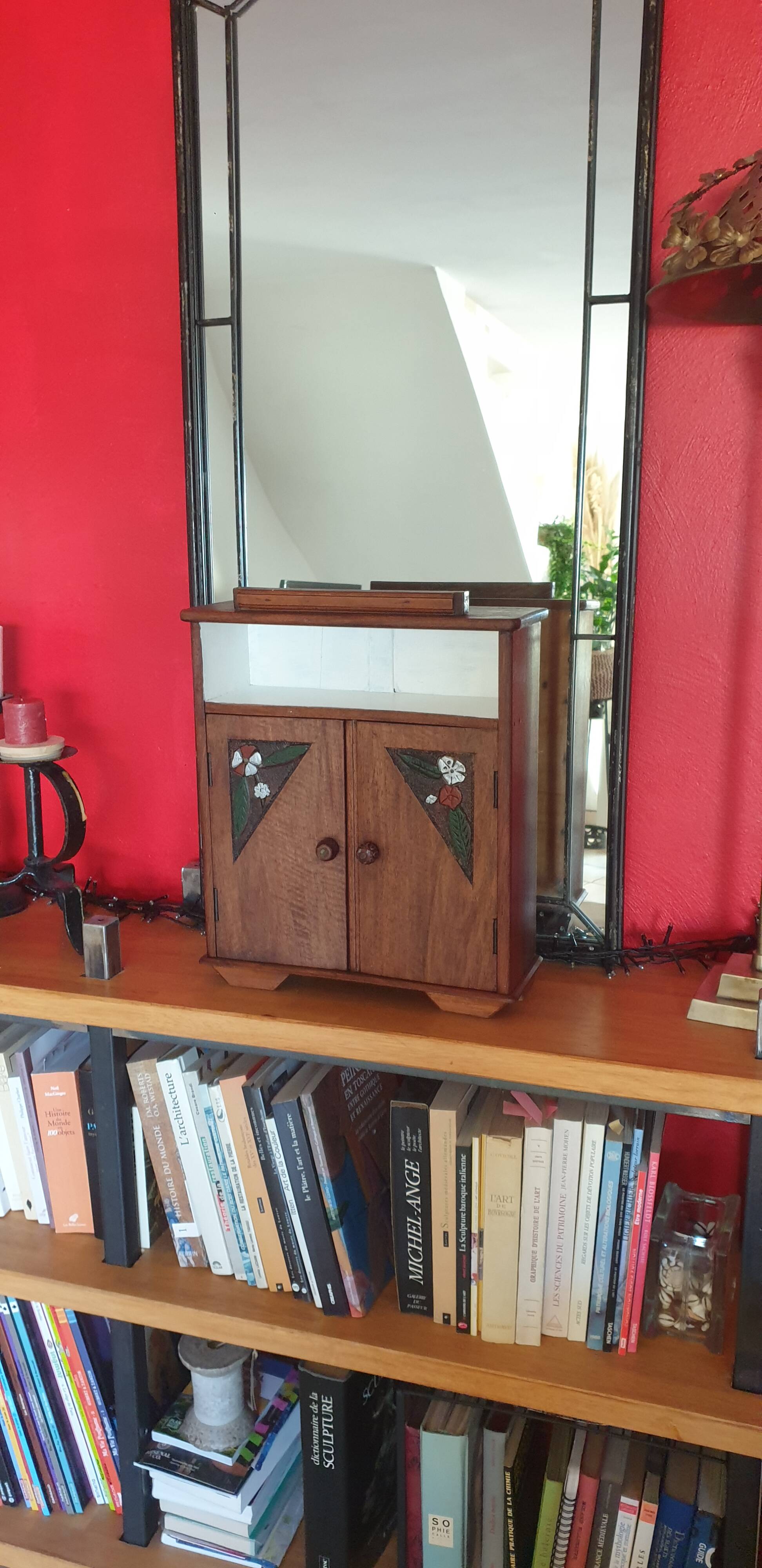 Small old storage cabinet