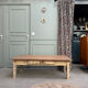 Large patinated farmhouse coffee table