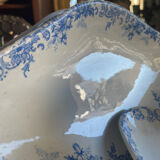 39-piece blue floral service - terre de fer