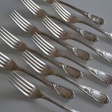 10 Frionnet François silver-plated table forks