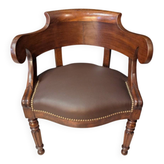 Restoration armchair in walnut