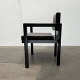 Set of German armchairs model D51 Fagus with Bauhaus patterned cushion by Walter Gropius for Tecta.