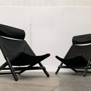 Set of minimalist postmodern folding chairs model Hestra by Tord Björklund for Ikea, 1980s.