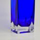 Vase sommerso by Petr hora, blue glass, Czech Republic, 1970