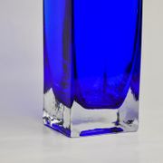 Vase sommerso by Petr hora, blue glass, Czech Republic, 1970