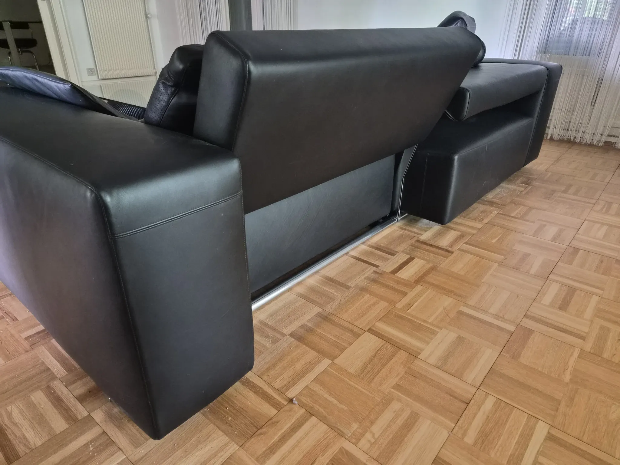B&B Italia - Andy '13 - Paolo Piva - Sofa design in black natural leather