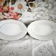 2 porcelain dishes Manufacture double gold line hand-painted