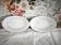 2 porcelain dishes Manufacture double gold line hand-painted