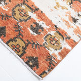 Geometric pattern turkish runner rug 350x85cm
