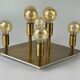 60s 70s ceiling lamp Sölken Leuchten Germany in brass