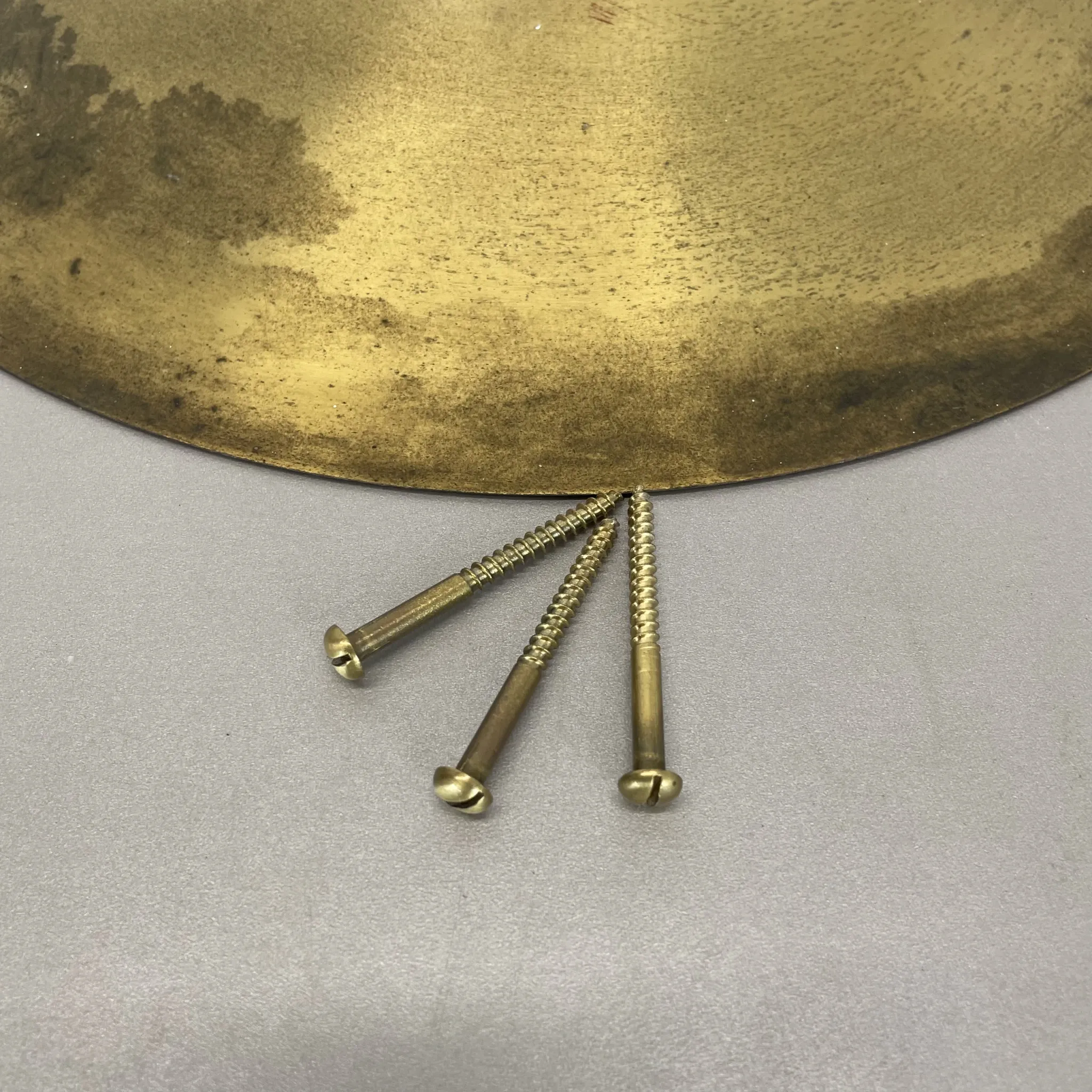 Wall-Ceiling Lamp made of Unique Brass in the Style of Gino Sarfatti, Flush Mount Lighting Italy 1950s
