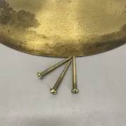 Wall-Ceiling Lamp made of Unique Brass in the Style of Gino Sarfatti, Flush Mount Lighting Italy 1950s