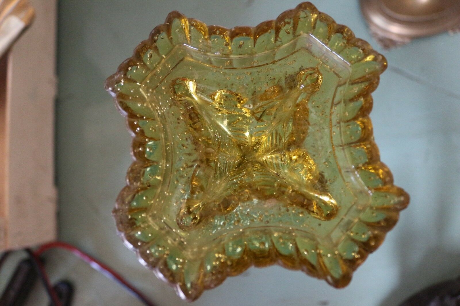 19th century glass vase