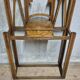 Vintage carved oak hall tree with mirror and coat hooks, early 20th century, 192 × 72 × 24 cm