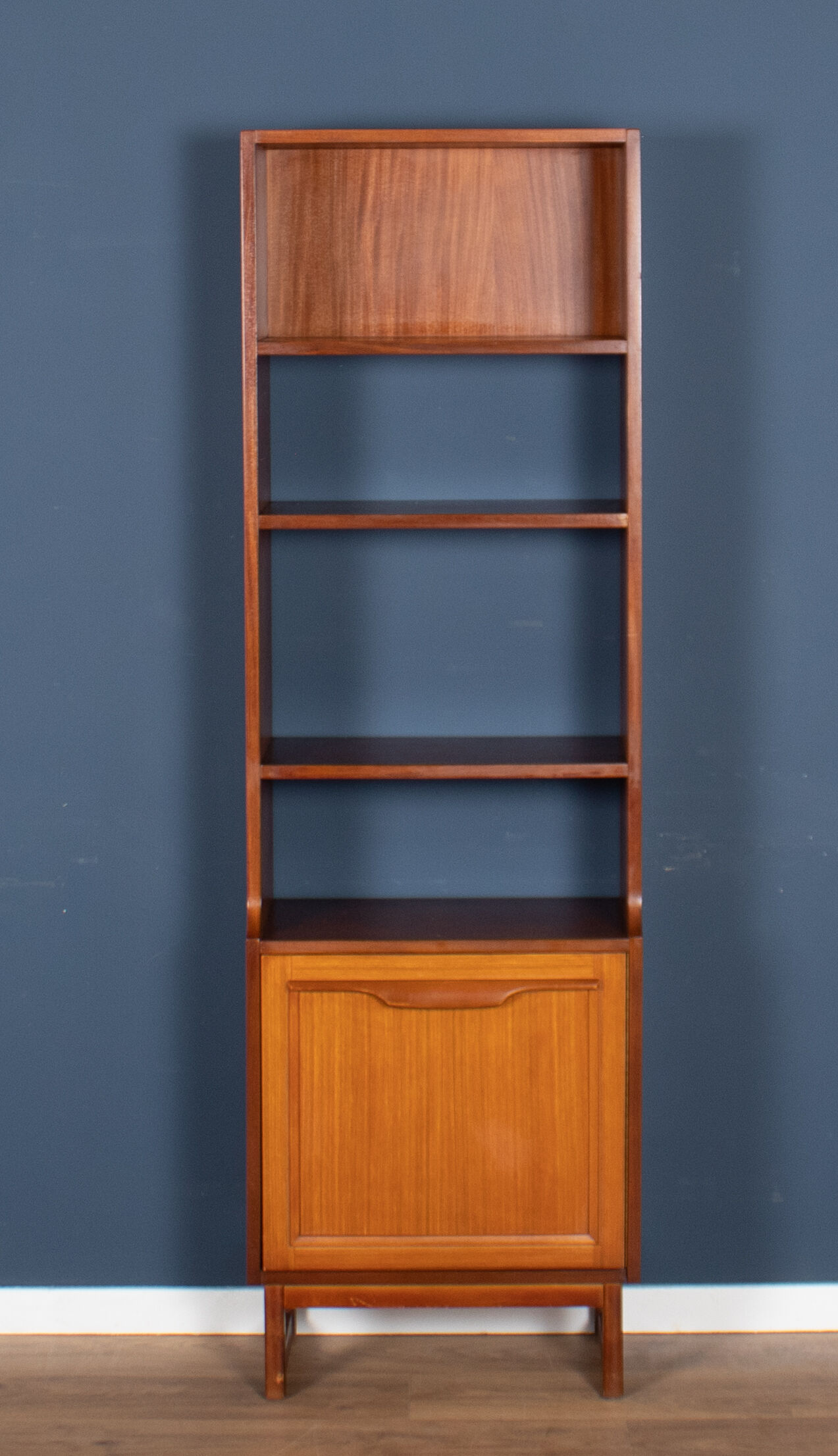 Retro Teak 1960s Stonehill Mid Century Wall Unit Room Divider Shelving Bookcase