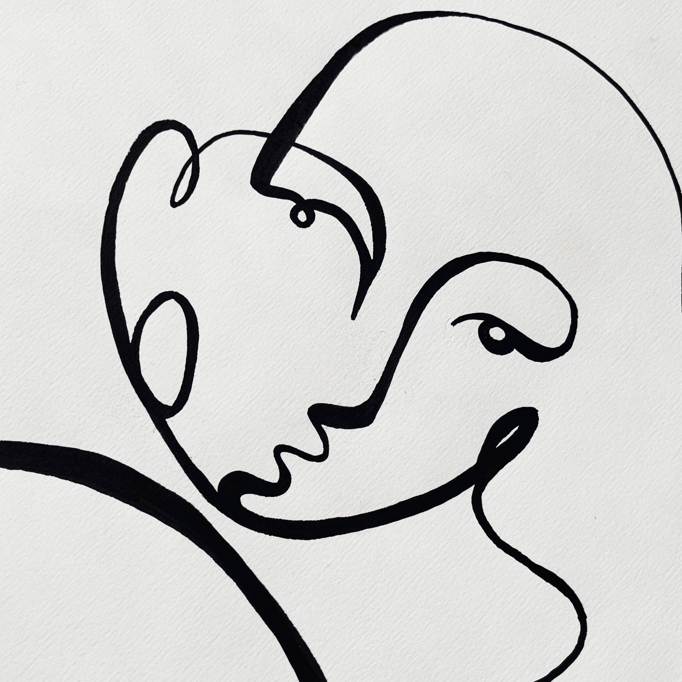 "Divine Figure" - Handmade in black acrylic in limited edition by Atelier Agapé