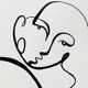"Divine Figure" - Handmade in black acrylic in limited edition by Atelier Agapé