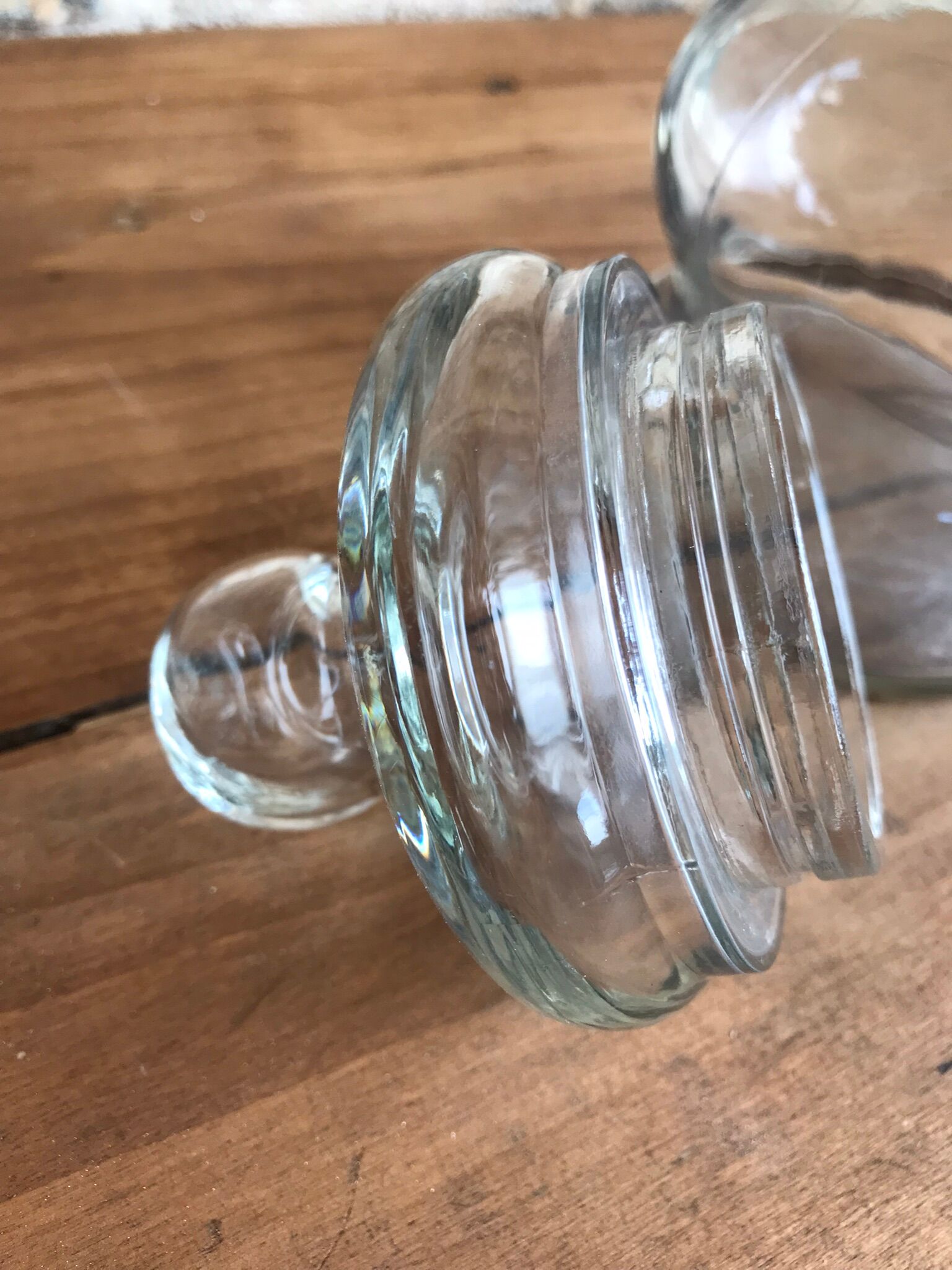 Glass apothecary jar
