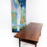 Coffee table in rosewood with shelf, of danish design from the 1960s