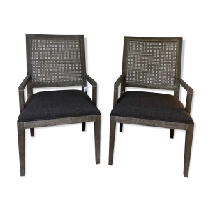 Paire de fauteuils Eva